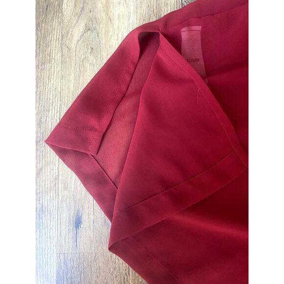 Bob Mackie Wearable Art Red Sheer Top w/ Embellishments Womens 1X - Picture 7 of 9